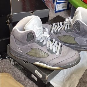 Jordan’s Wolf Grey 5’s